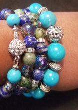 Load image into Gallery viewer, Magnetic Blue Necklace Set