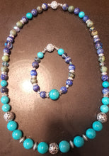 Load image into Gallery viewer, Magnetic Blue Necklace Set