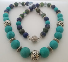 Load image into Gallery viewer, Magnetic Blue Necklace Set