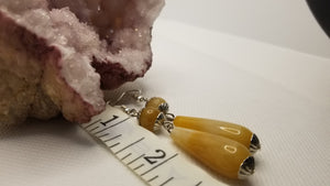 Natural Topaz Jade Earrings