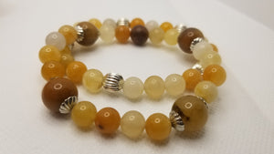 Yellow Topaz Jade Bracelets