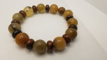 Load image into Gallery viewer, Mahogany Obsidian and Agate Bracelet
