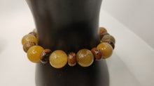 Load image into Gallery viewer, Mahogany Obsidian and Agate Bracelet
