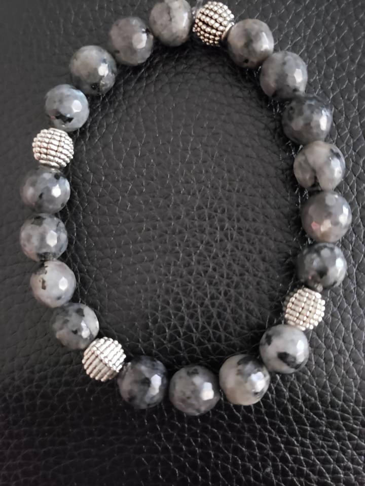 Labradorite Bead Bracelet